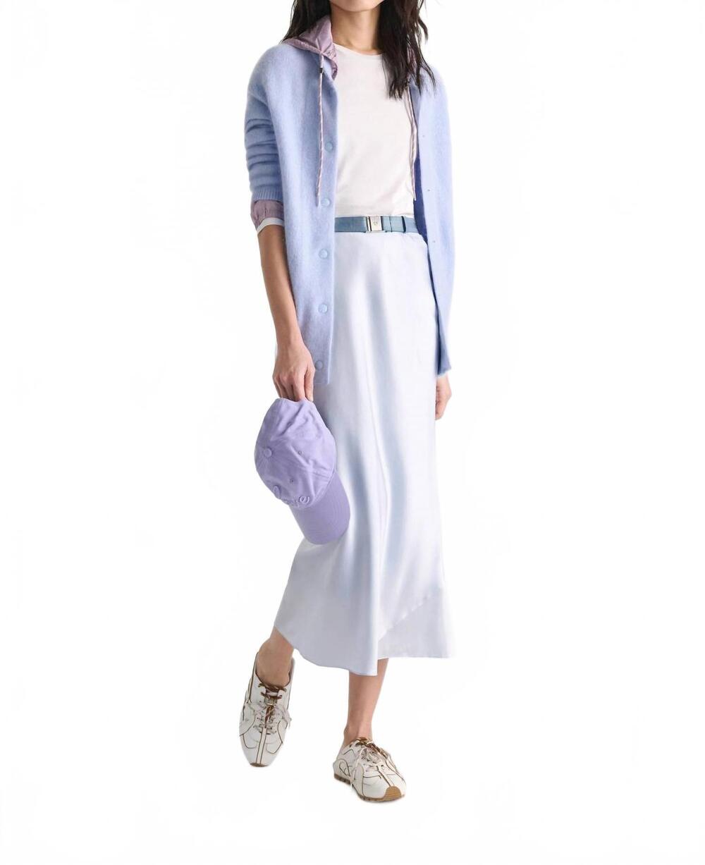 NEW DOROTHEE SCHUMACHER sense of shine midi skirt in ice sky